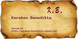 Kerekes Benedikta névjegykártya
